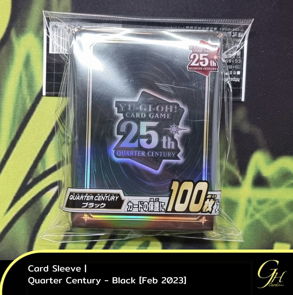 Yugioh [SLV2023-0201] Card Sleeve ลาย Quarter Century - Black
