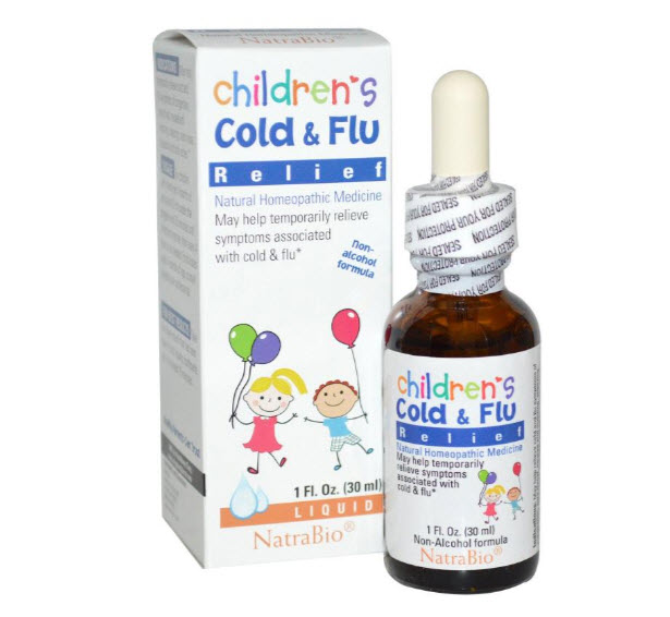 NatraBio, Children's Cold & Flu Relief, 1 fl oz (30 ml)