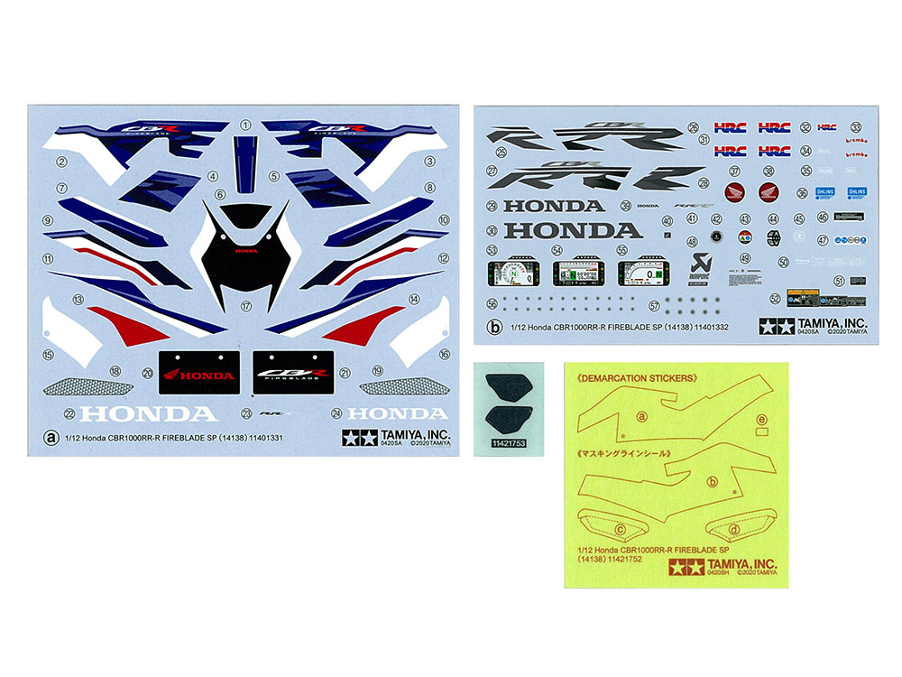 1/12 Motorcycle Series No.138 Honda CBR1000RR-R FIREBLADE SP Item No: 14138
