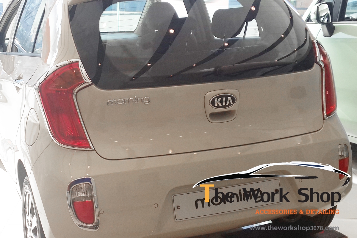 Rear Lamp Garnish / Chrome Rear Lamp Cover for Picanto ( โครเมี่ยมแต่งไฟท้าย )