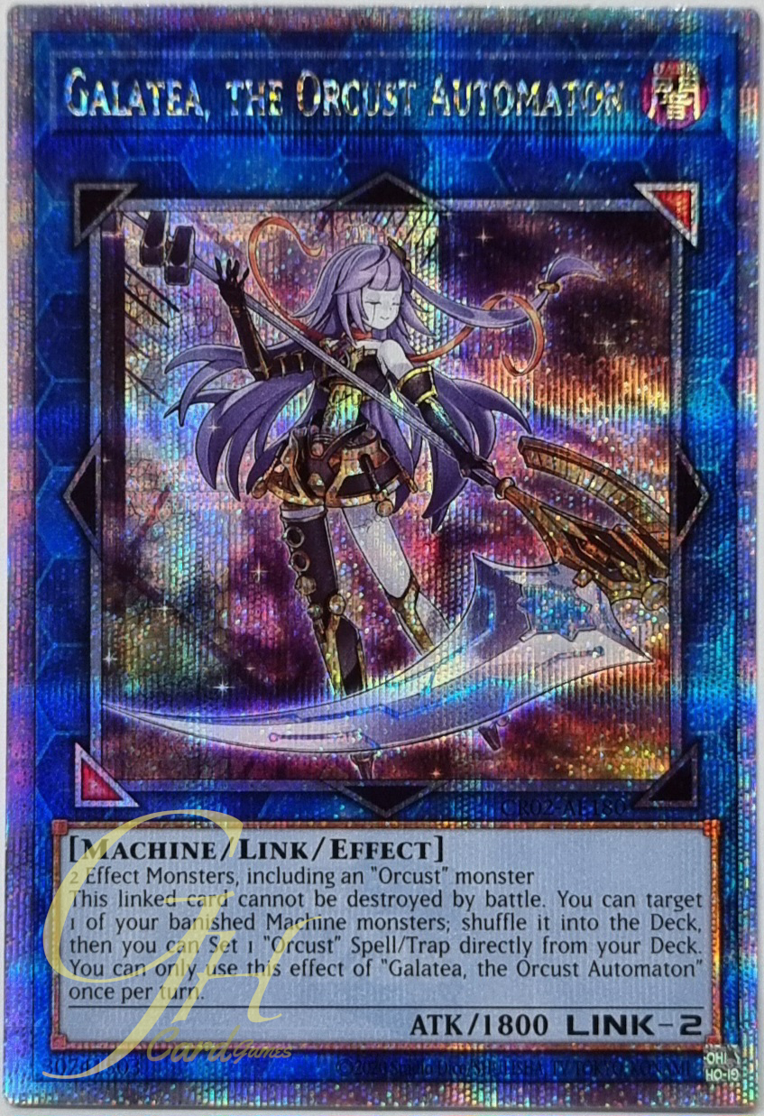 Yugioh [CR02-AE180] Galatea, the Orcust Automaton (Quarter Century Secret Rare)