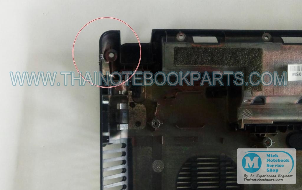 MT08711 บอดี้ล่างโน้ตบุ๊ค Acer Aspire 4551, 4741 - 39.4GY02.XXX Mainbaord Bottom Casing (มือสอง ,มีตำหนิ) 2