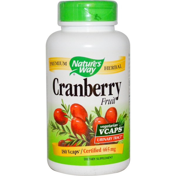Nature's Way, Cranberry Fruit, 465 mg, 180 Vcaps