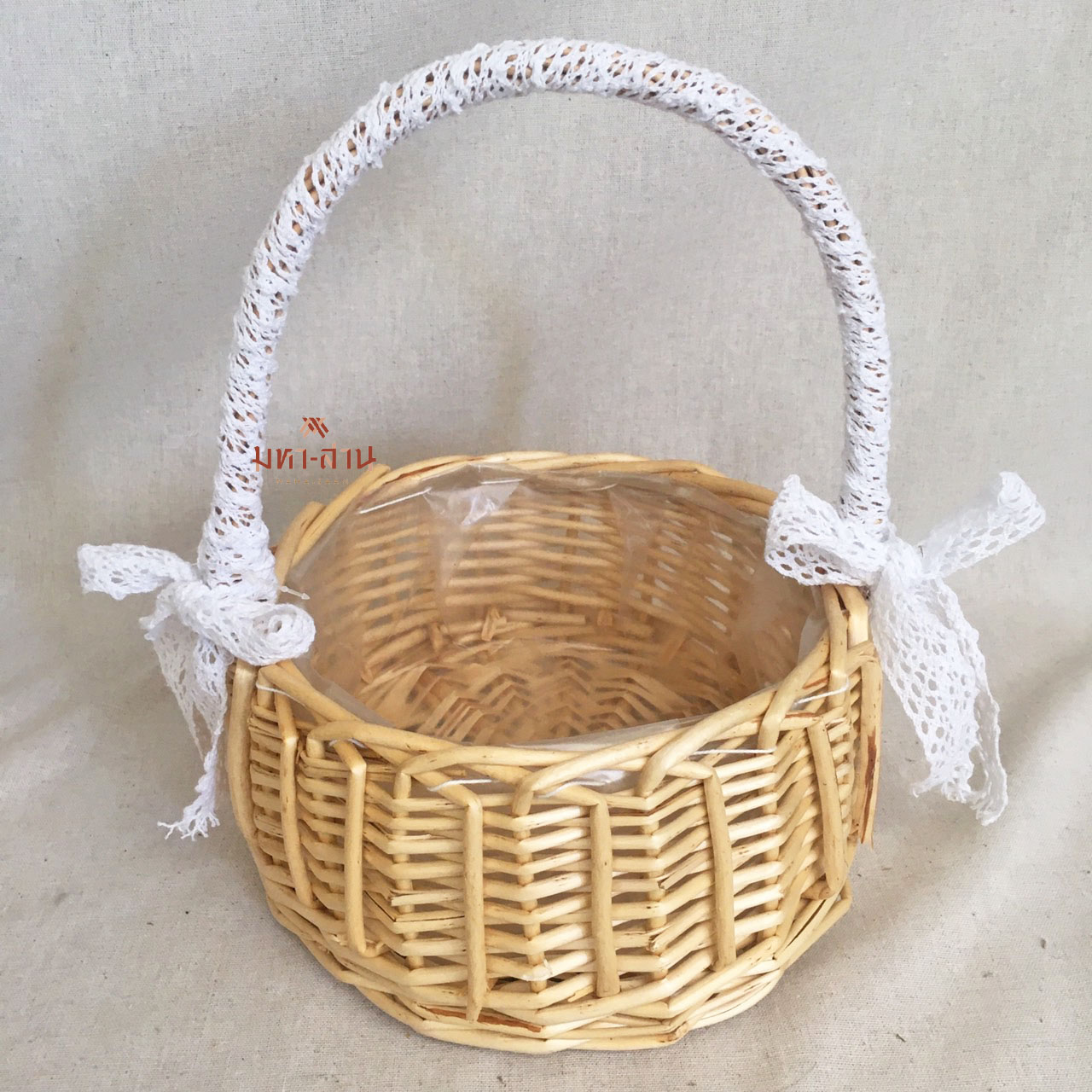 ตะกร้าหวาย หูผ้า พร๊อพถ่ายรูป 🧺