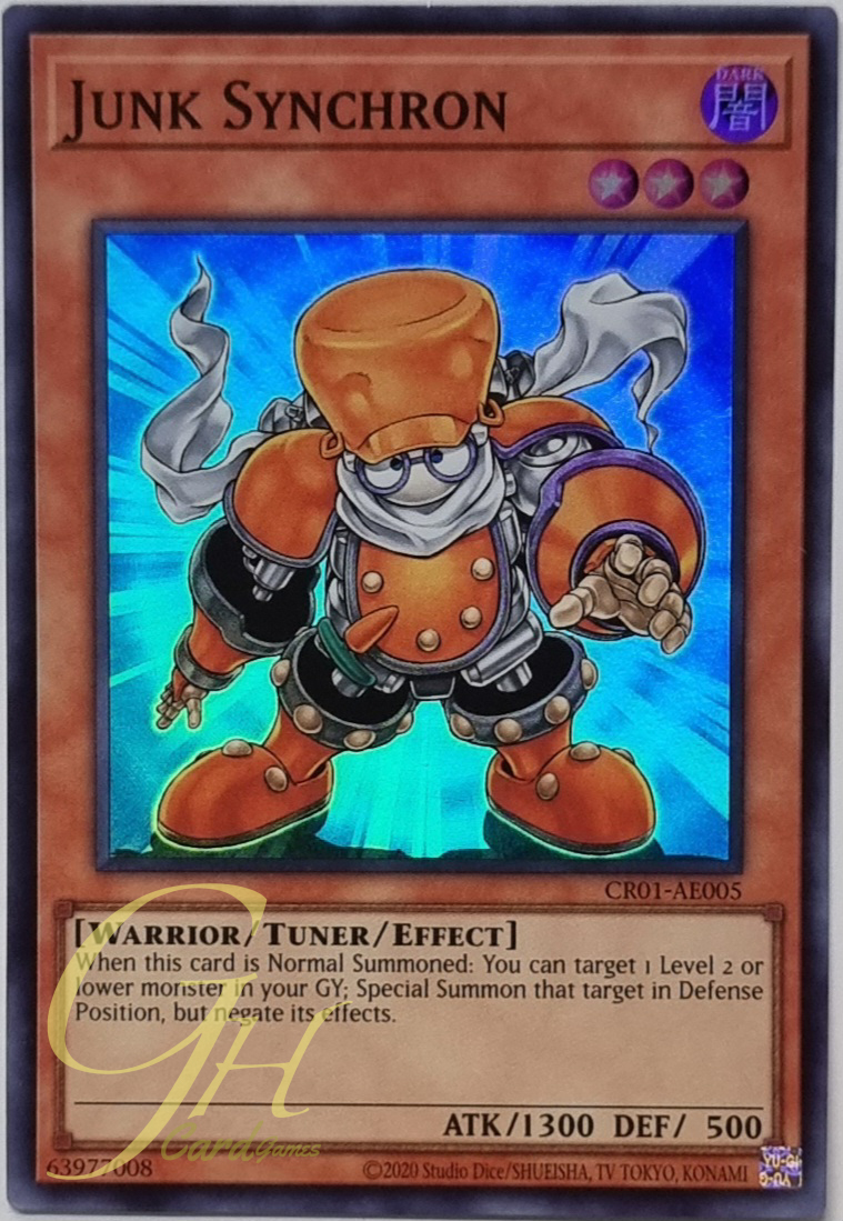 Yugioh [CR01-AE005] Junk Synchron (Super Rare)
