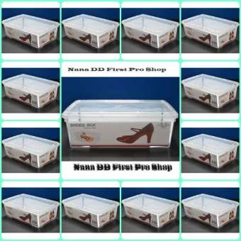 แพ็ค1โหล(12ชิ้น) กล่องเก็บรองเท้า กล่องรองเท้าผู้หญิง 20x30x10 cm.