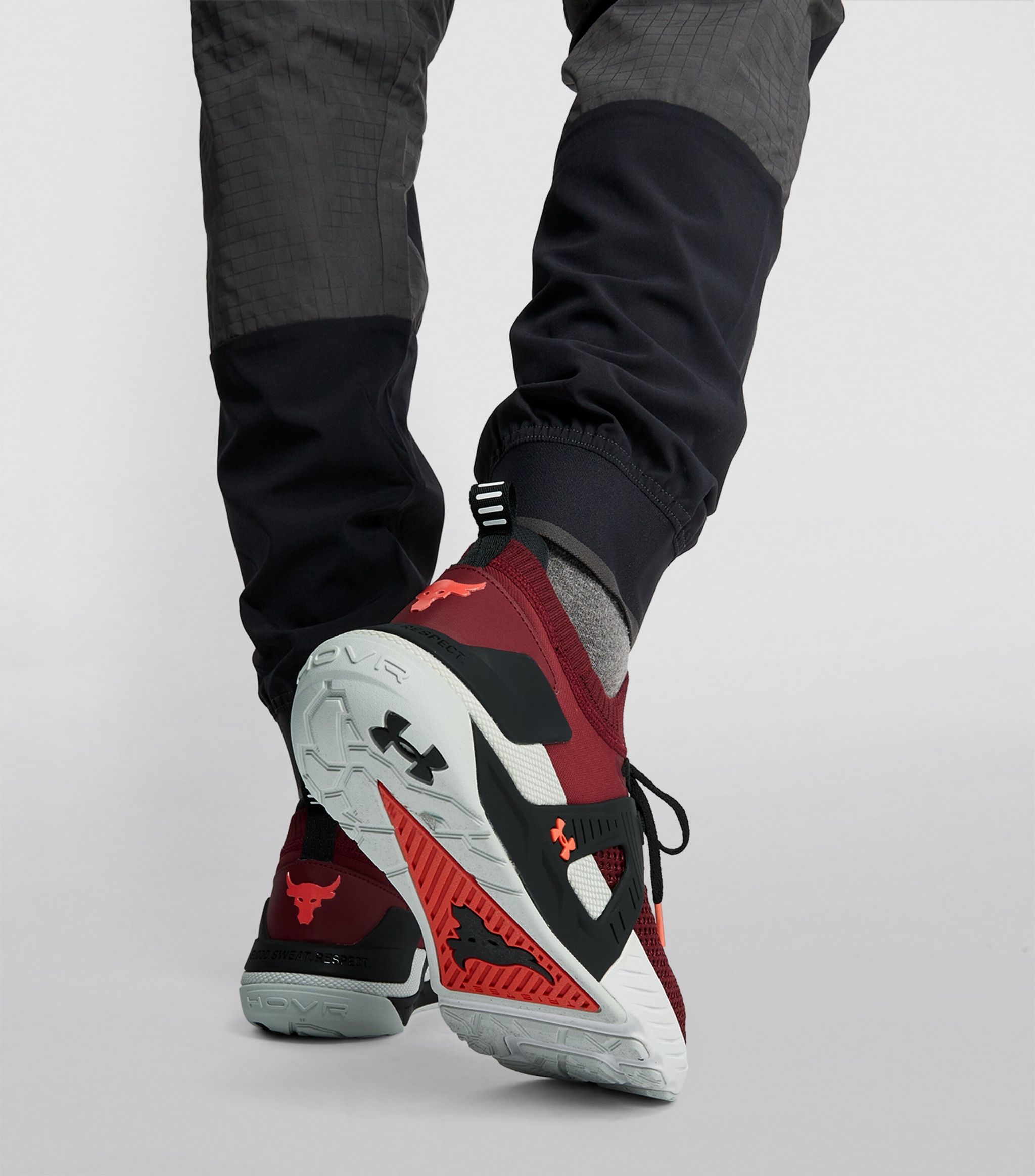 รองเท้าเทรนนิ่ง Under Armour Project Rock 4 ‘Burgundy’ (M8US)