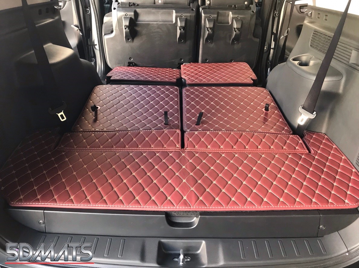 พรมปูพื้นรถยนต์6D NEW PAJERO SPORT 2016-20 รุ่นVIP. PREMIUM สีไวน์แดง หนาพิเศษ เต็มคัน