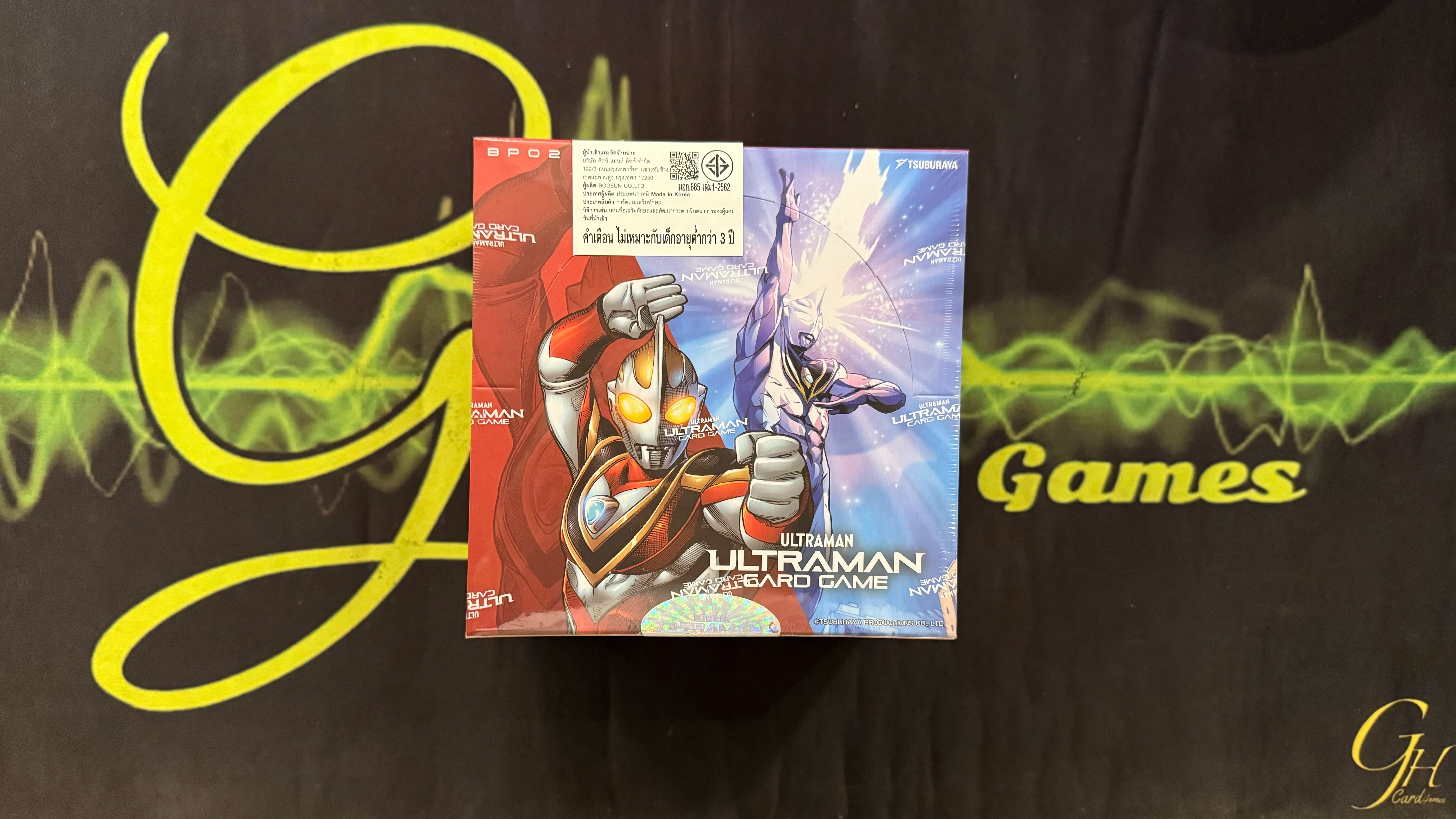 Ultraman Card Game (ULTM-BP02-02BOX-ENG) Booster Pack: Vortex of Crimson and Azure English Ver. แบบ 1 กล่อง