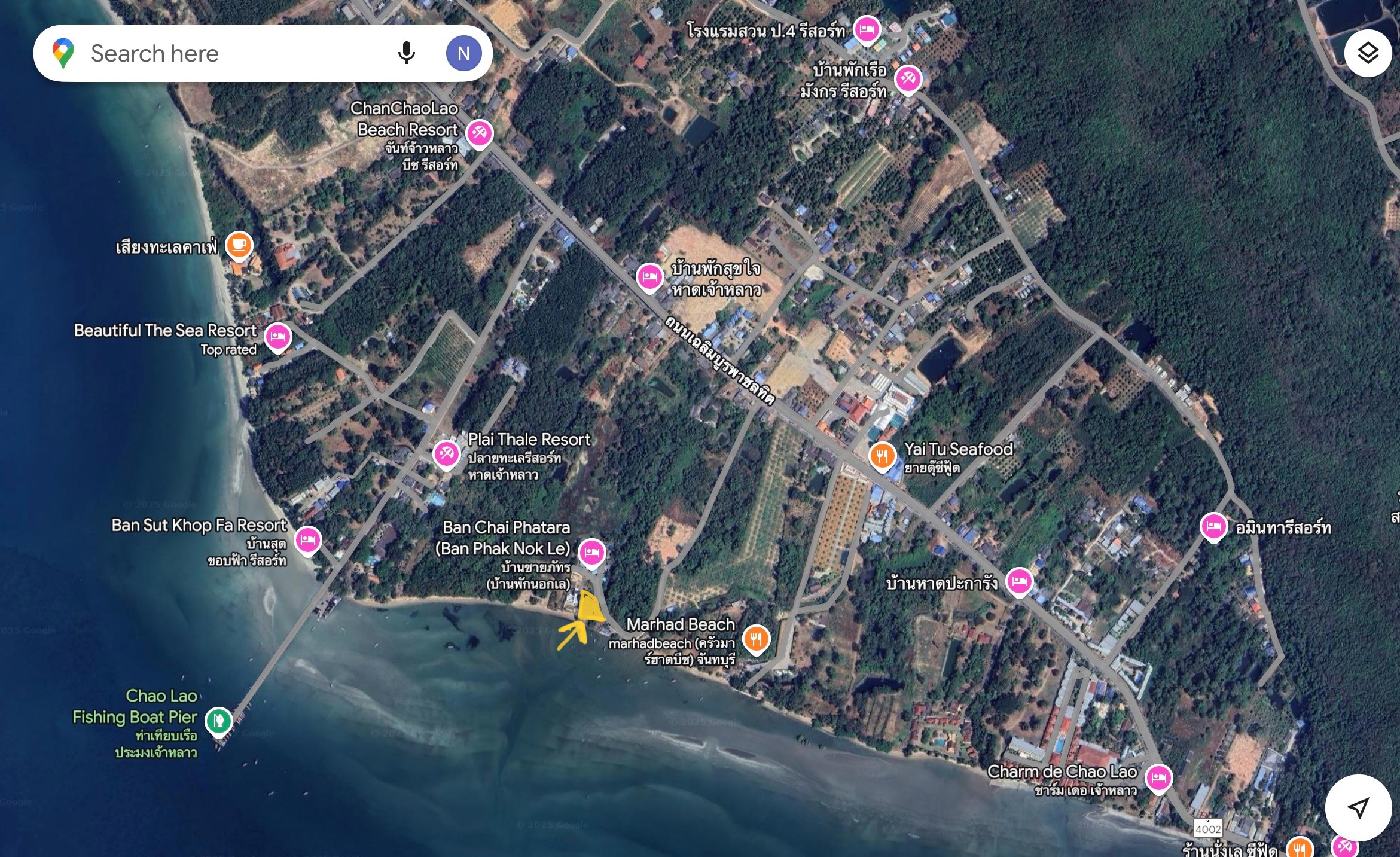 ที่ดินติดชายทะเล หาดเจ้าหลาว