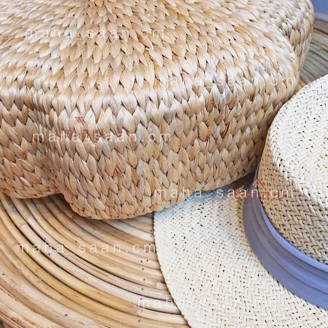 กระเป๋าสาน ผักตบชวา แบบถือ ทรงคล้องแขน เรียบหรู 🎃