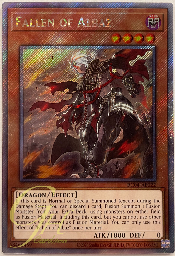 Yugioh [RC04-AE022] Fallen of Albaz (Extra Secret Rare)
