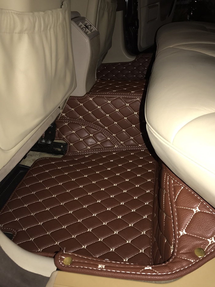 พรมปูพื้นรถยนต์ BENZ E230 W210 ปี1995-03 พรม6D สีน้ำตาลเข้ม เข้ารูป เต็มคัน 3ชิ้น