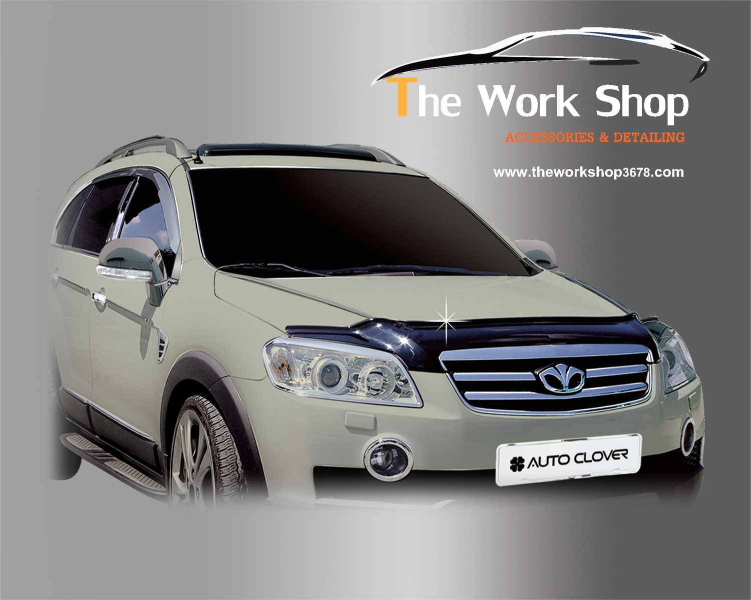 Acrylic Hood Guard for Captiva ( อคิลิคสีดำแต่งฝากระโปรงหน้า )