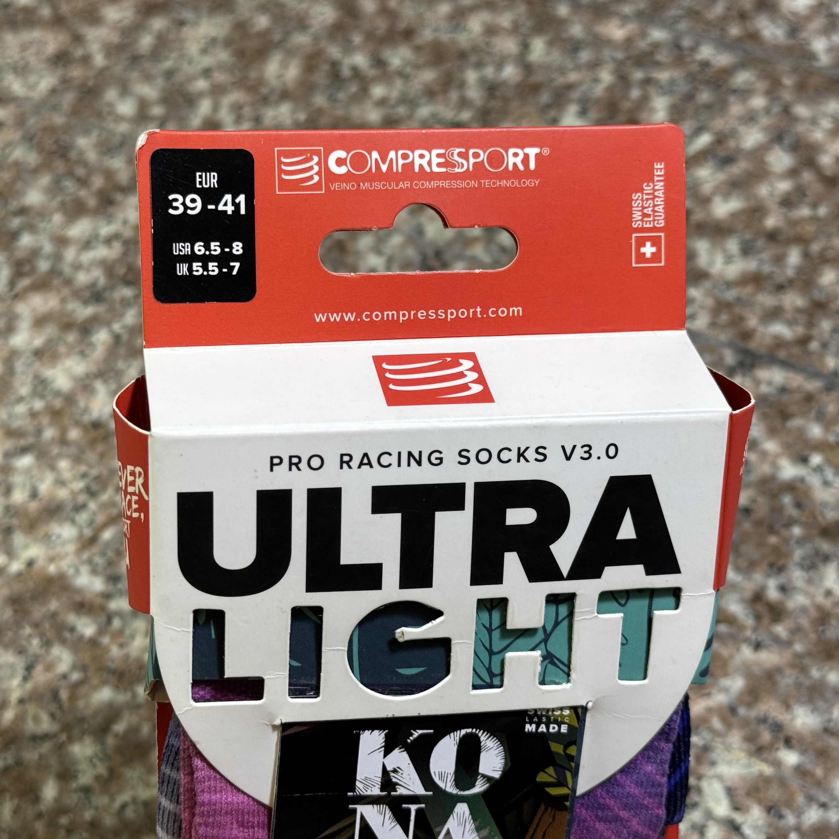 ถุงเท้าวิ่ง Compressport X KONA Running Ankle Socks ‘LIMITED’ (T2)