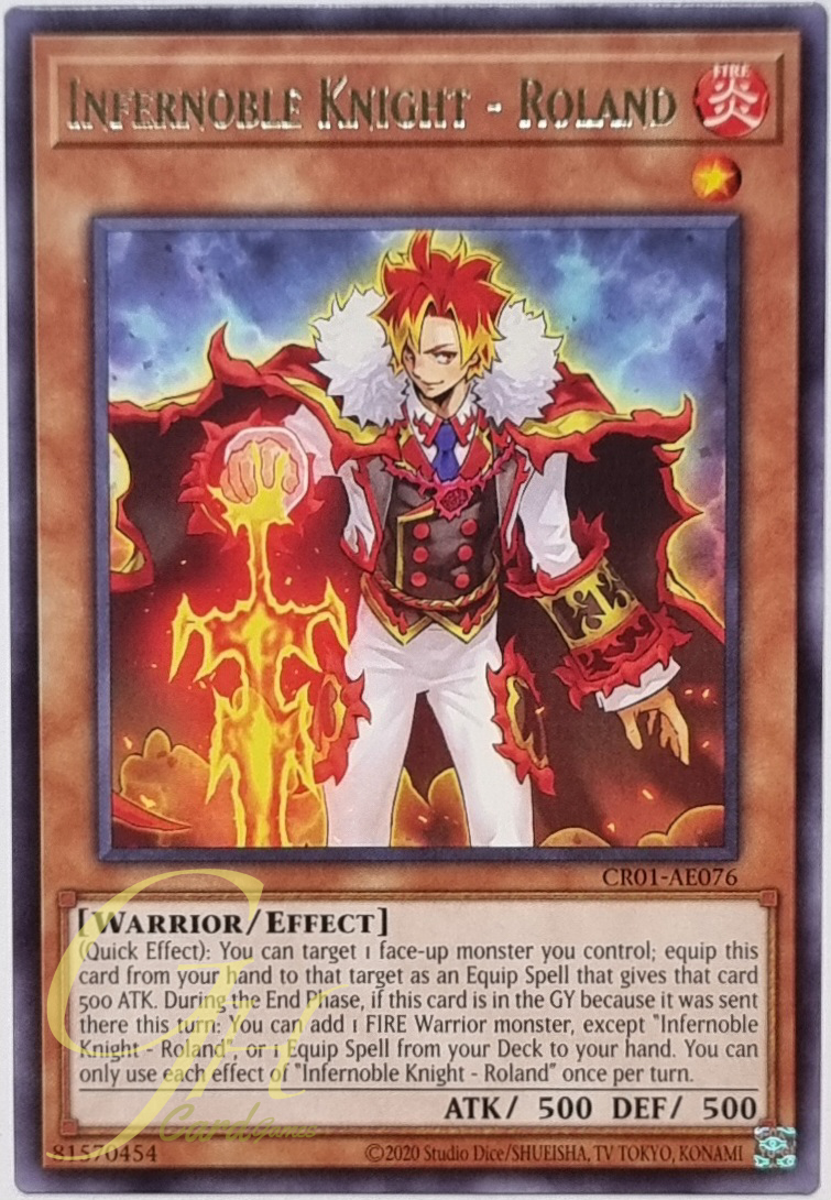 Yugioh [CR01-AE076] Infernoble Knight - Roland (Rare)