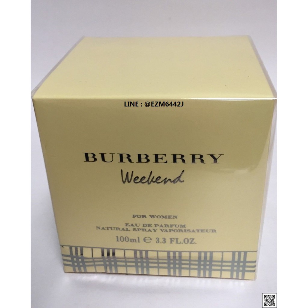 น้ำหอมแท้ BURBERRY WEEKEND FOR WOMEN EAU DE PARFUM SPRAY 100 ML ของใหม่ กล่องซีล เหมือนกับห้าง