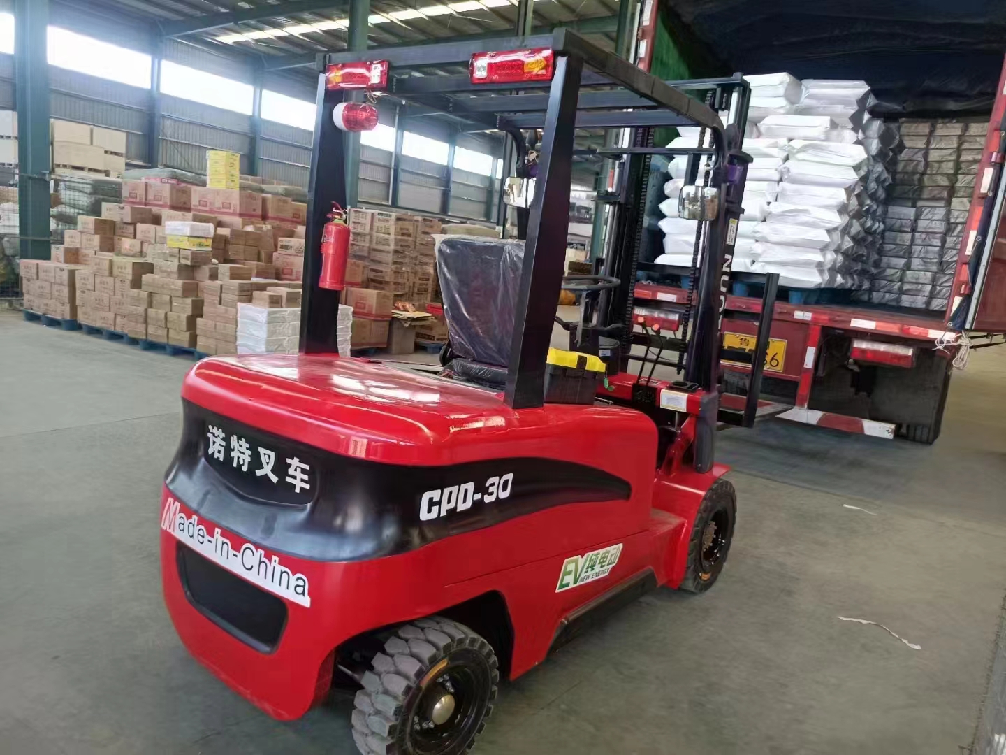 🌈 15806 รถโฟลค์ลิฟท์ไฟฟ้า รถยกไฟฟ้า รถยก stacker ไฟฟ้า มือ1 ขนาด1.5ตัน/สูง3เมตร รุ่น CPD20