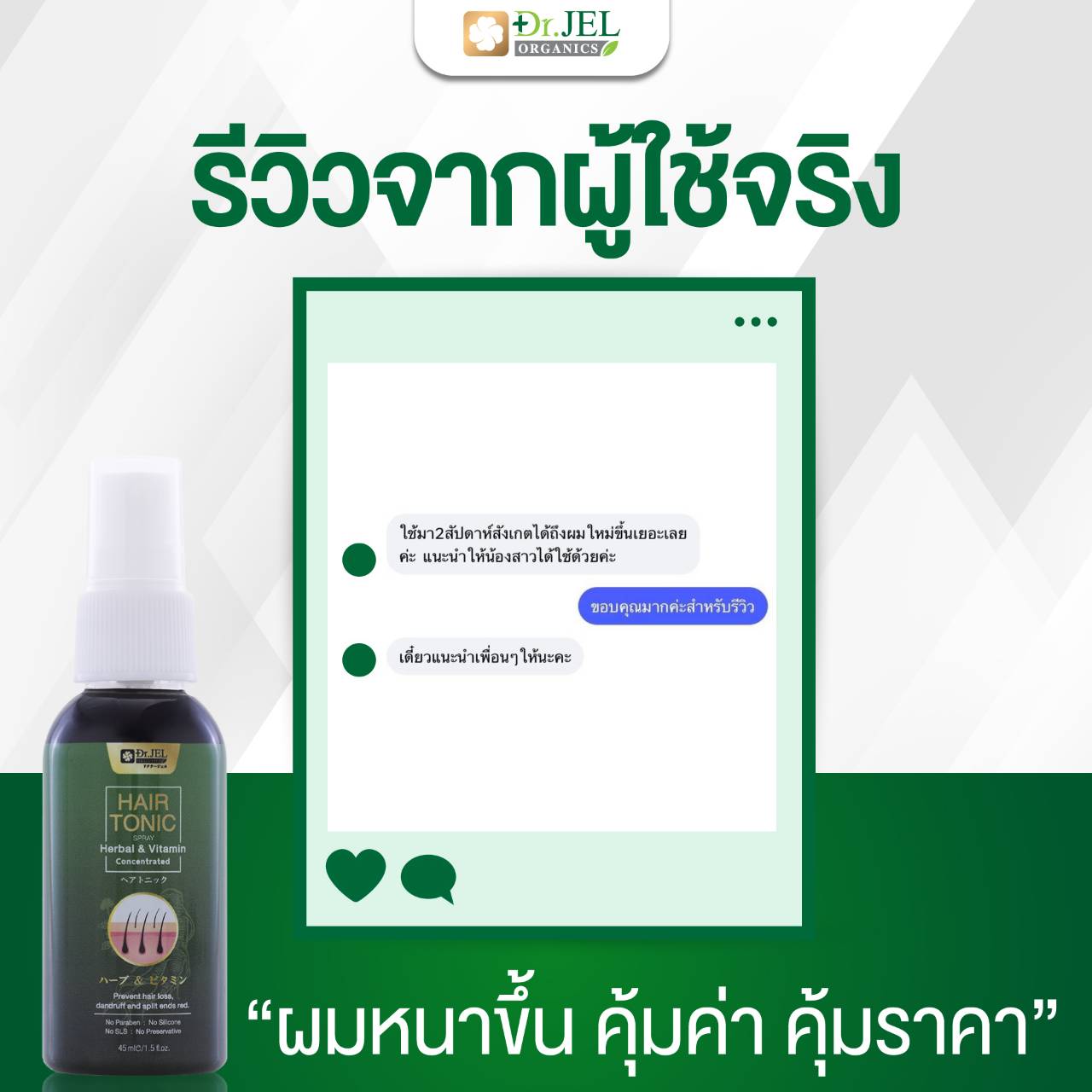 รีวิว ยาปลูกผม Dr.H 