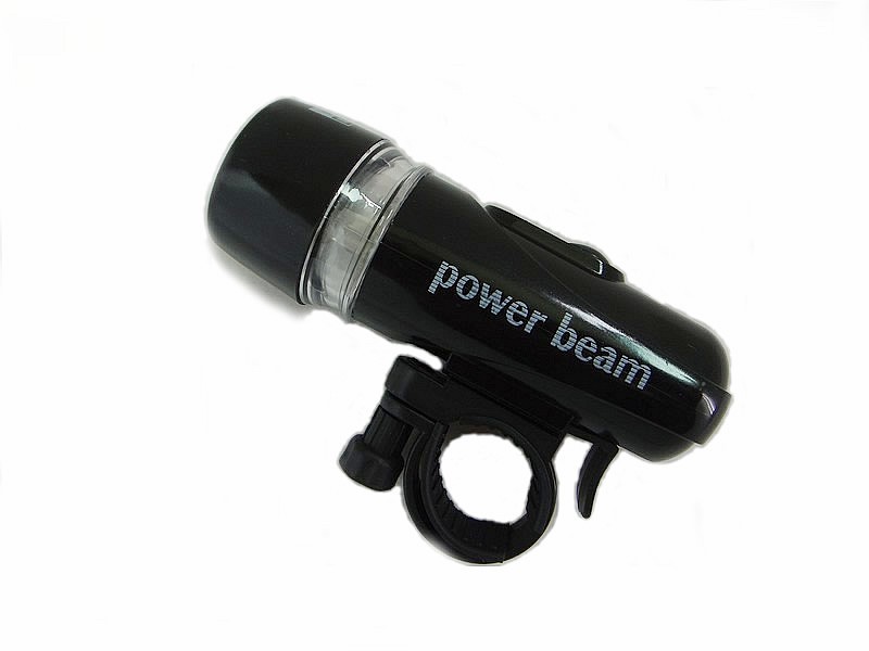 ไฟหน้าจักรยาน Power Beam รุ่น 5LED สีดำ