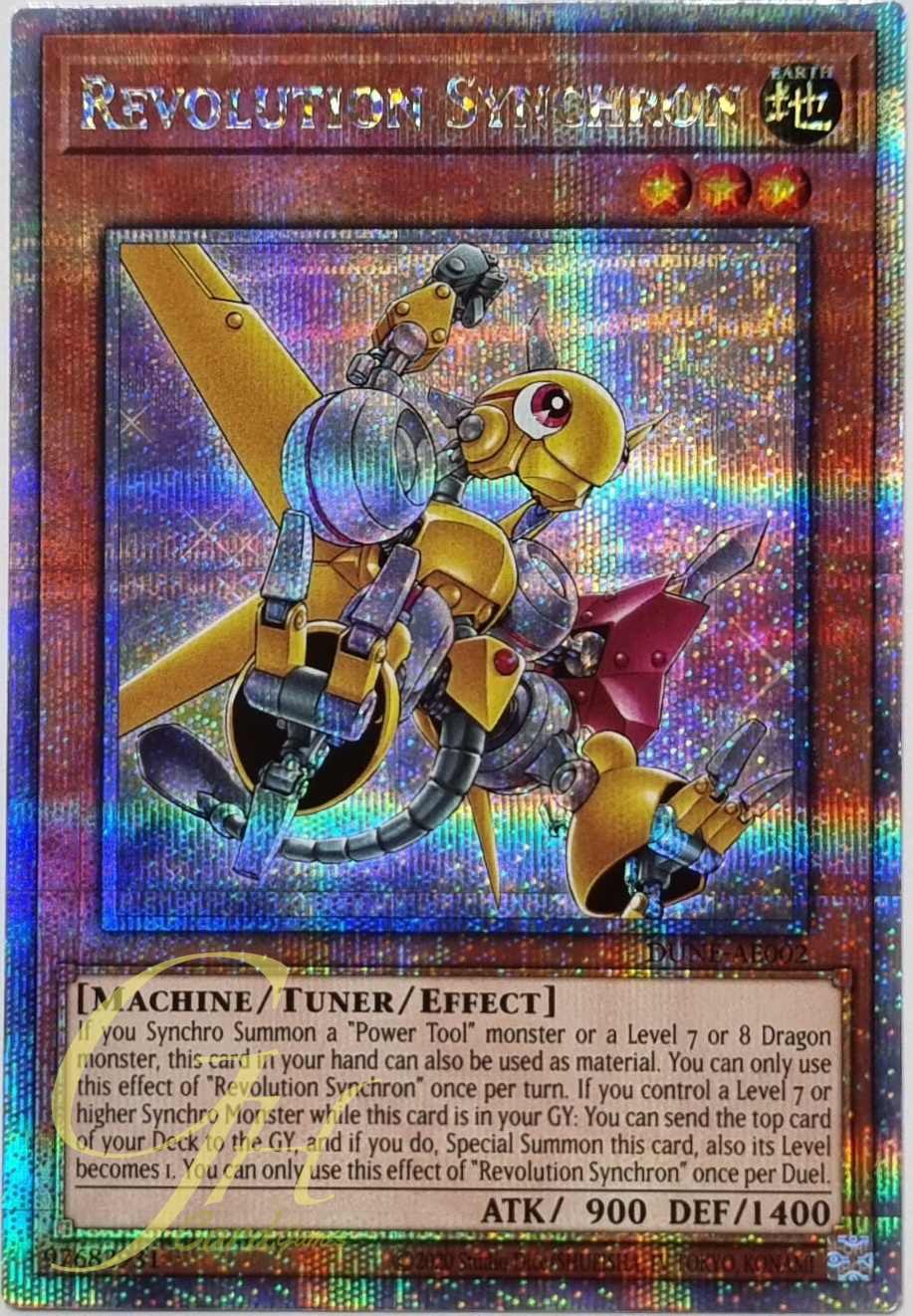 Yugioh [DUNE-AE002] Revolution Synchron (Quarter Century Secret Rare)