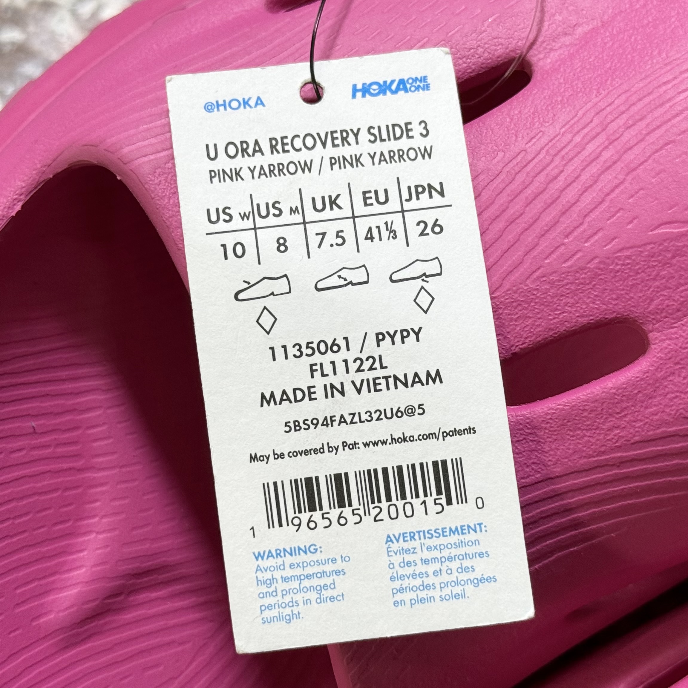 รองเท้า HOKA Ora Recovery Slide 3 ‘Pink Yarrow’ (M8/9/10US)