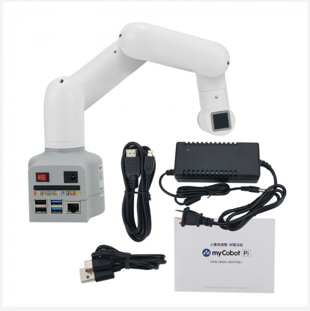 (Pre-order) หุ่นยนต์แขนกล 6 แกน myCobot Pi - 6 axis Collaborative Robotic Arm (Raspberry Pi Version)