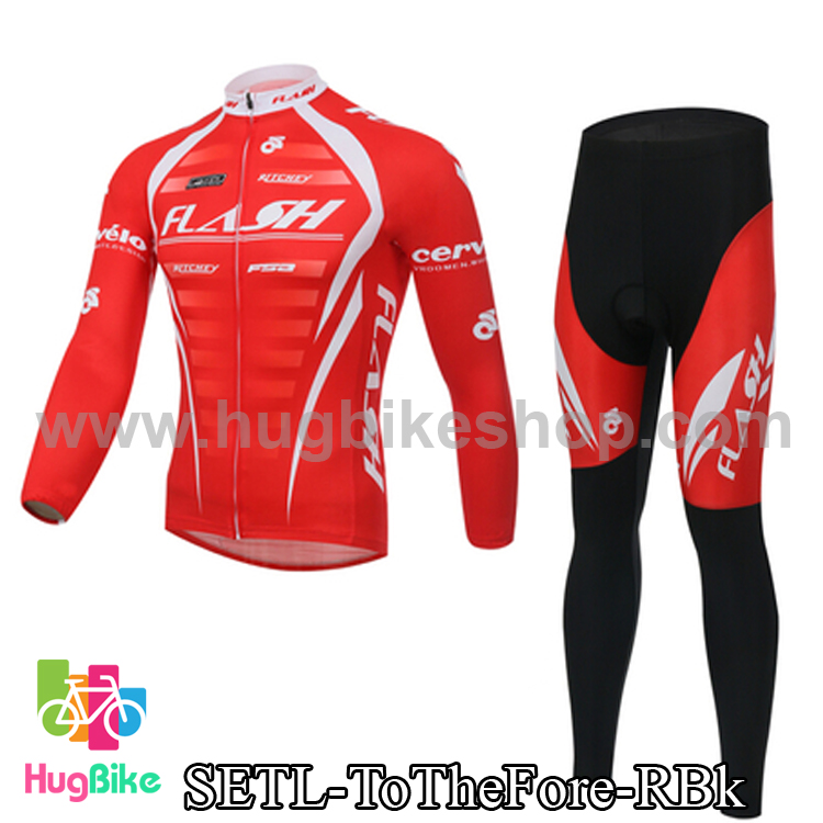 ชุดจักรยานแขนยาว ประกอบภาพยนต์ To The Fore สีแดง