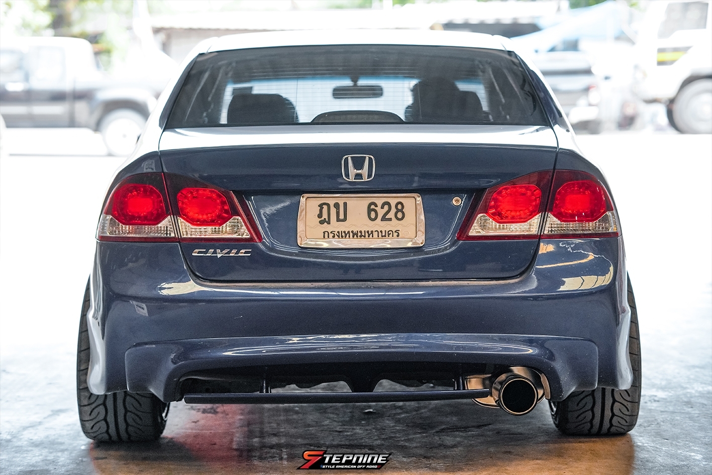 CIVIC FD ท่อ HKS ปลายคาร์บอน