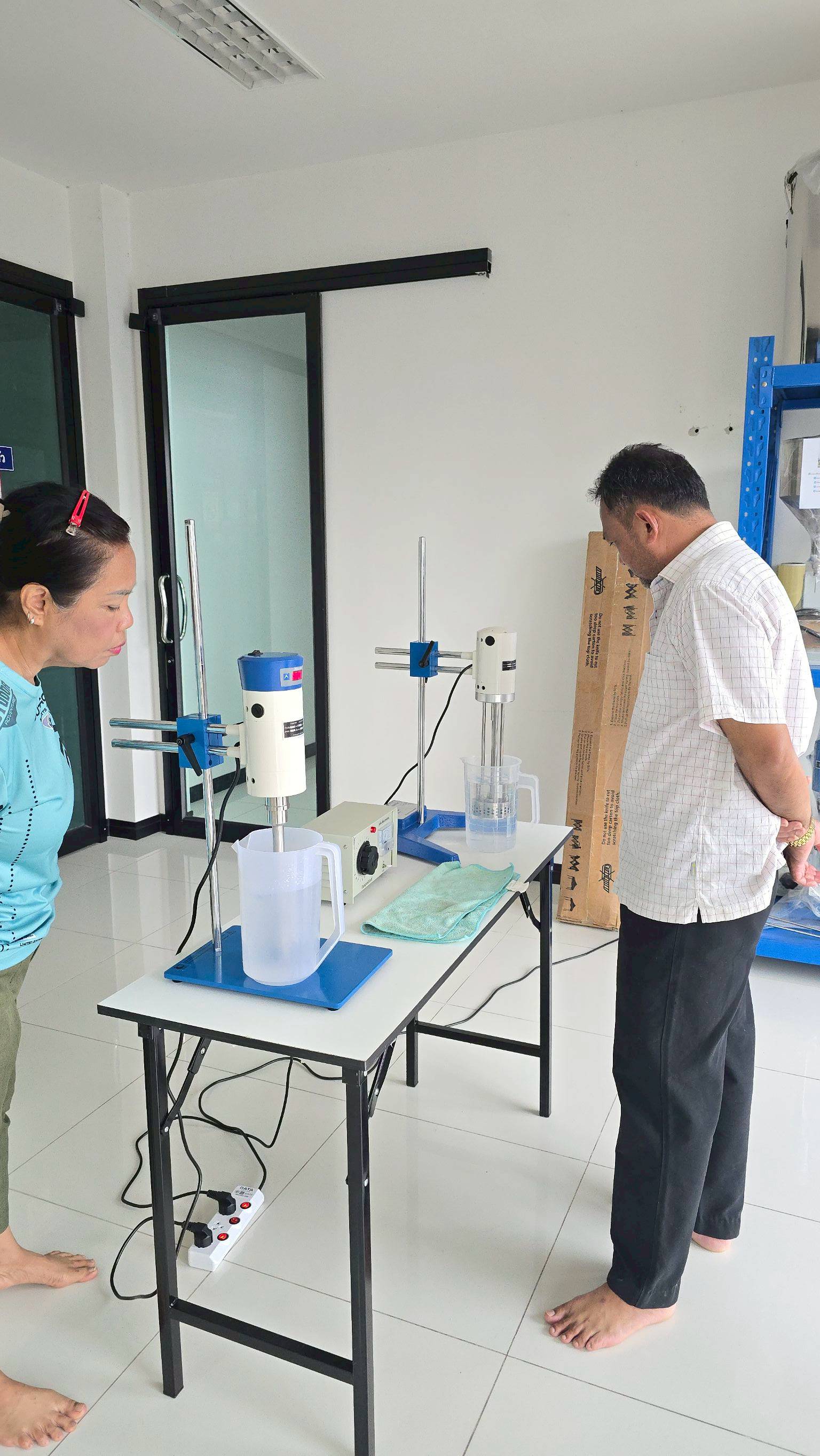 🌈เครื่องปั่น รุ่น FJ HOMOGENIZER โฮโมจิไนเซอร์ ปั่นของเหลว โลชั่น ครีม แรงเฉือนละเอียด