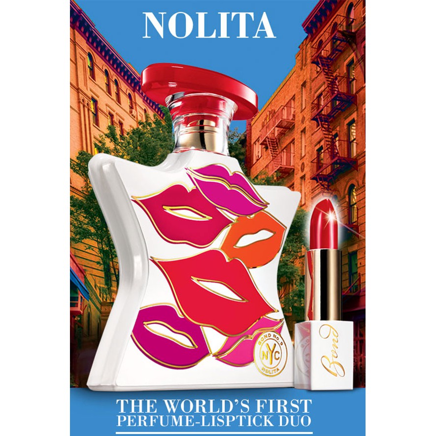 น้ำหอมแท้ BOND NO. 9 NEW YORK NOLITA EAU DE PARFUM SPRAY FOR WOMEN 100 ML & LIPSTICK NEW YORK RED DUO(BRIGHT RED)ของใหม่