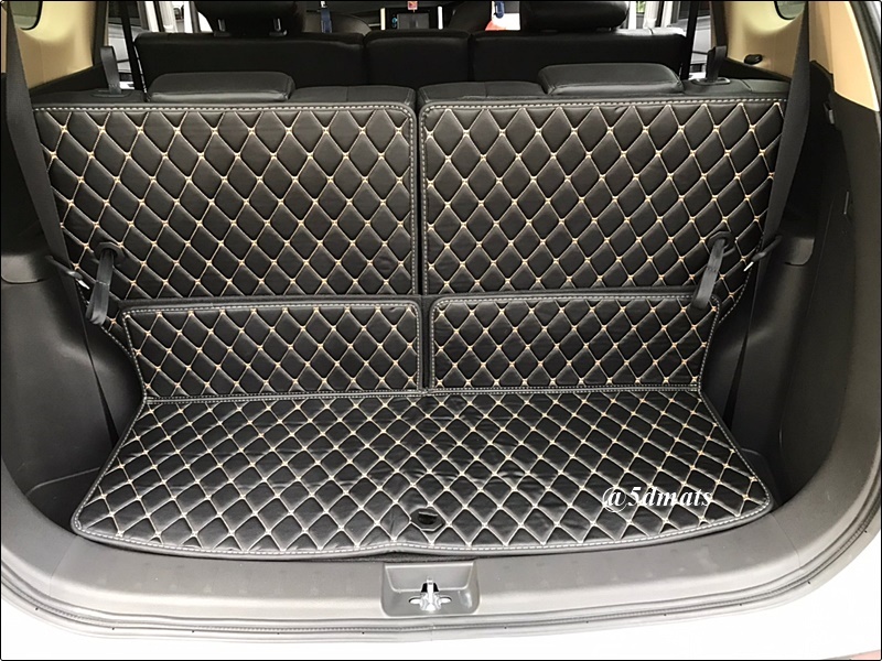 พรมปูพื้นรถยนต์6D MITSUBISHI XPANDER พรม6D QX สวยงาม เข้ารูป ปูเต็มคัน 7ชิ้น