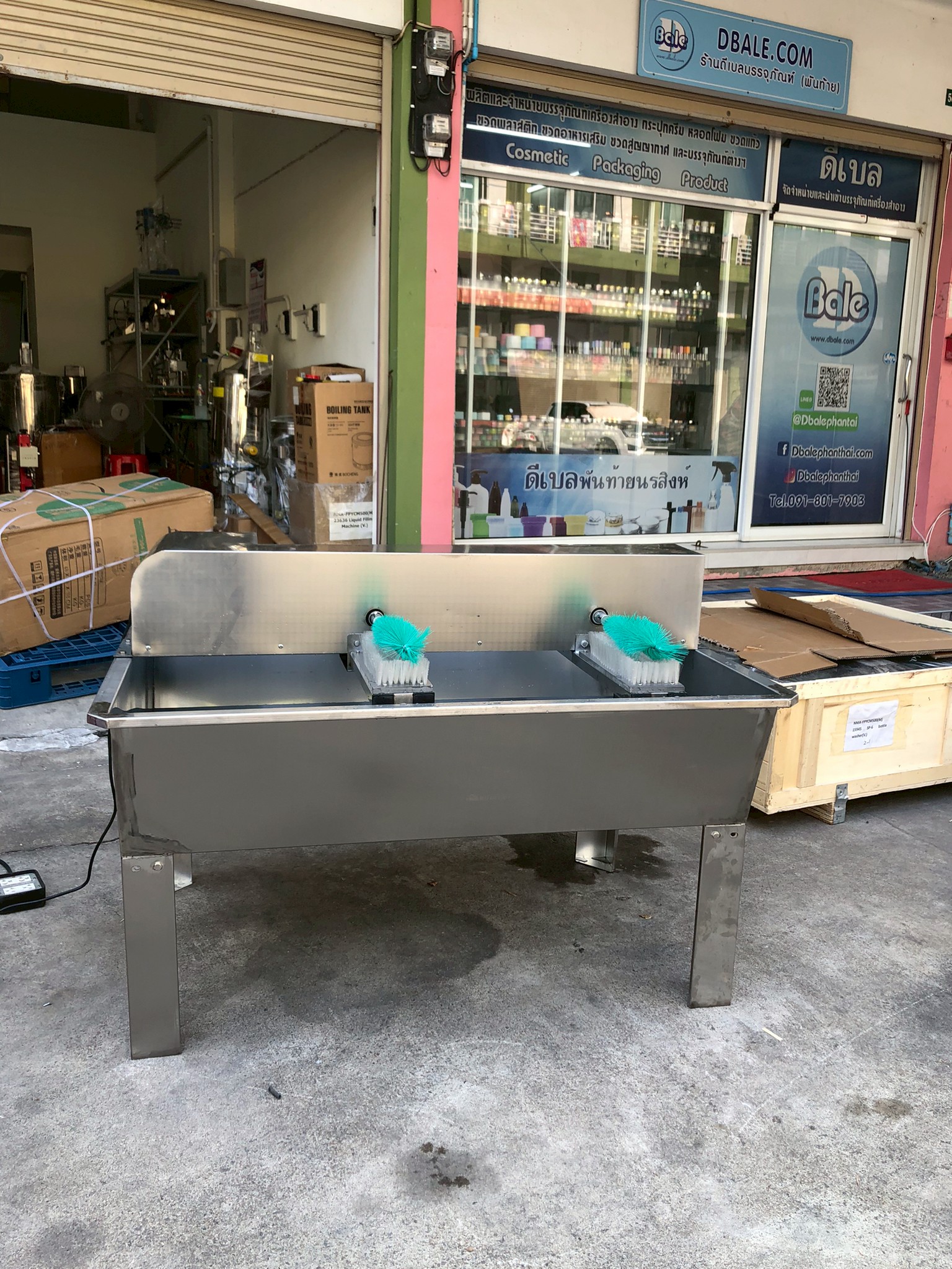 🌈15945 เครื่องทำความสะอาดขวดพลาสติก ขวดแก้ว กึ่งอัตโนมัติ รุ่น SP-6