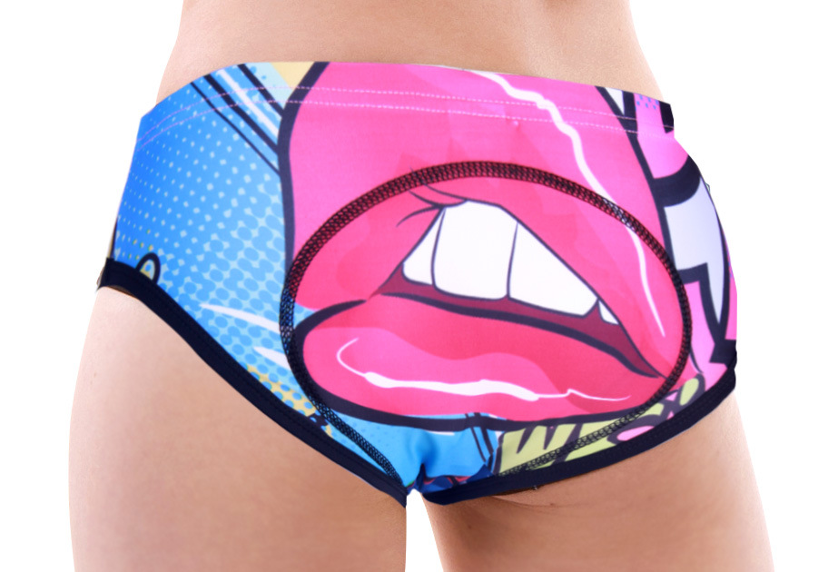 กางเกงจักรยาน ชั้นในเป้าเจล MEIKROO 17 (01) สีน้ำเงิน รูปปาก