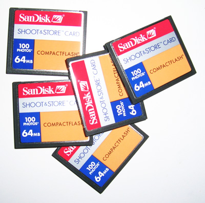 SANDISK - CF Card 64MB 20X Compact Flash Card