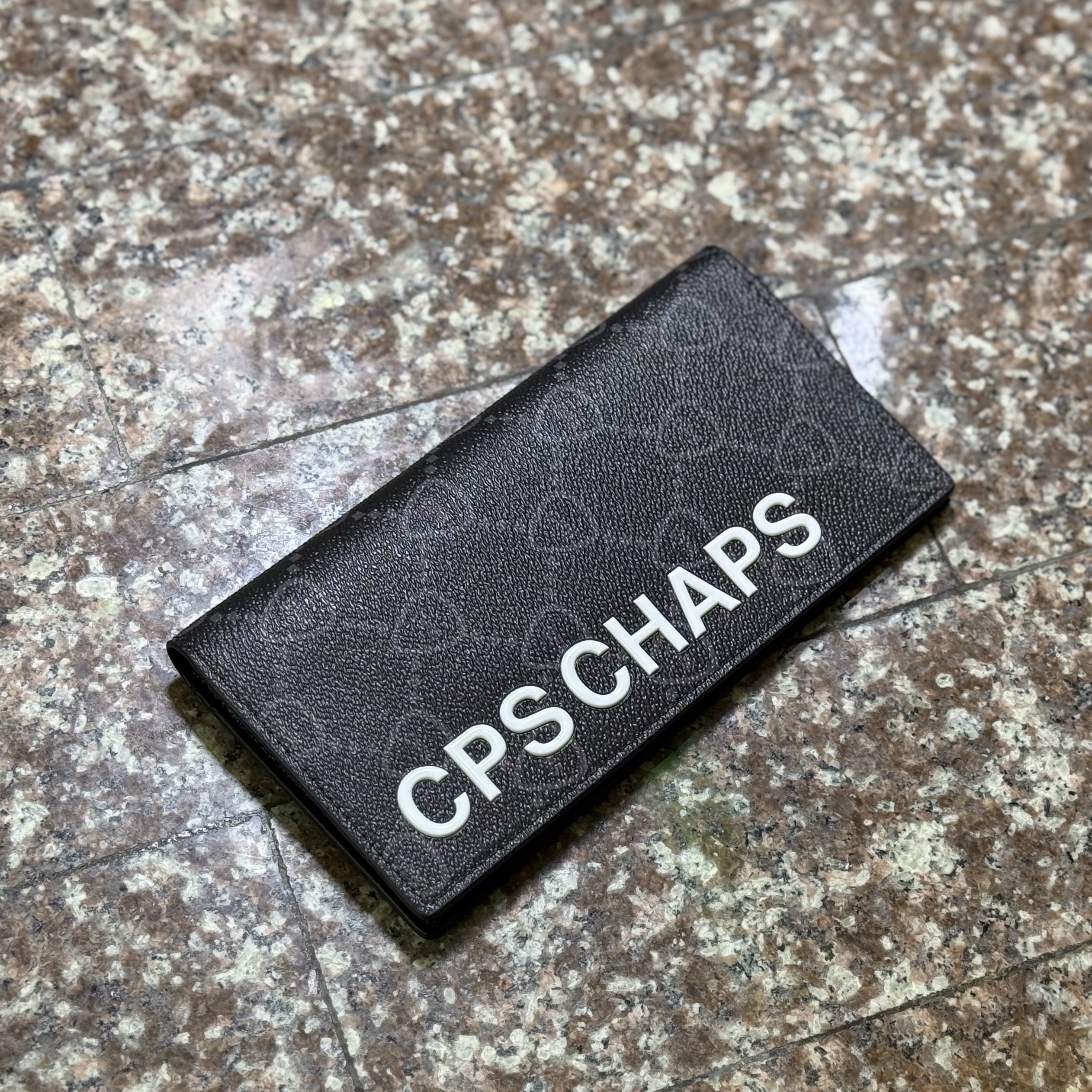 กระเป๋า CPS CHAPS Monogram Wallet ‘BLACK’