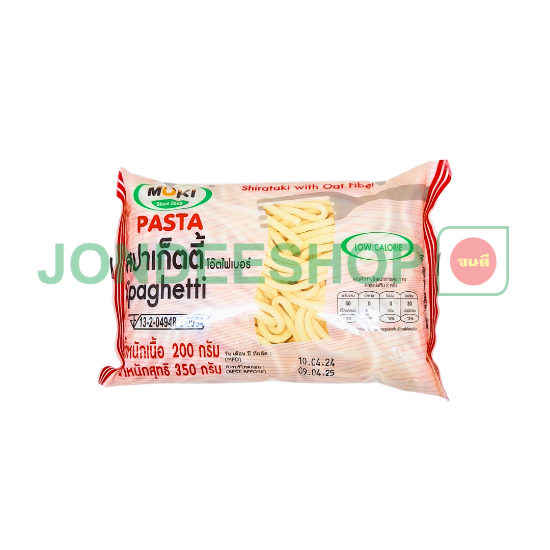 สปาเก็ตตี้โอ๊ตผสมบุก 200ก. โมคิ # 8858661109622