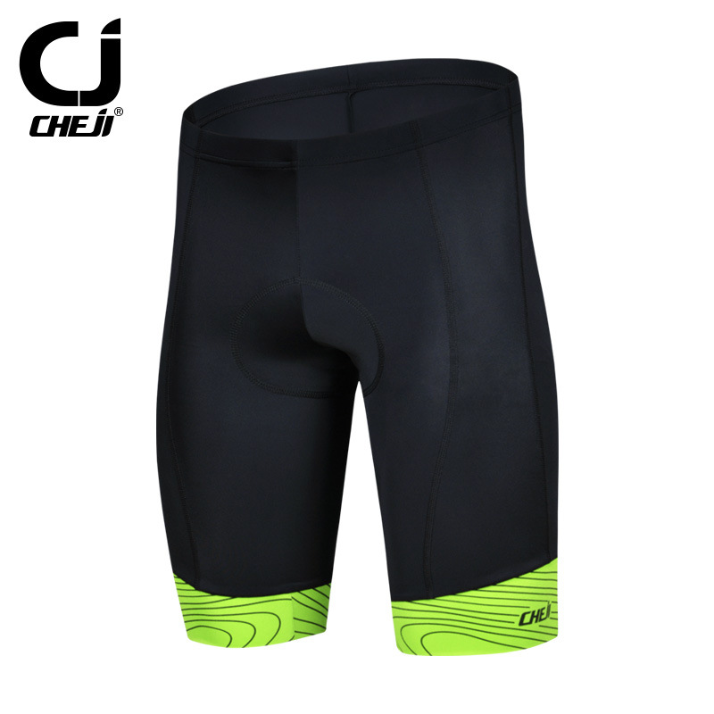 กางเกงจักรยานขาสั้น CheJi สีดำ