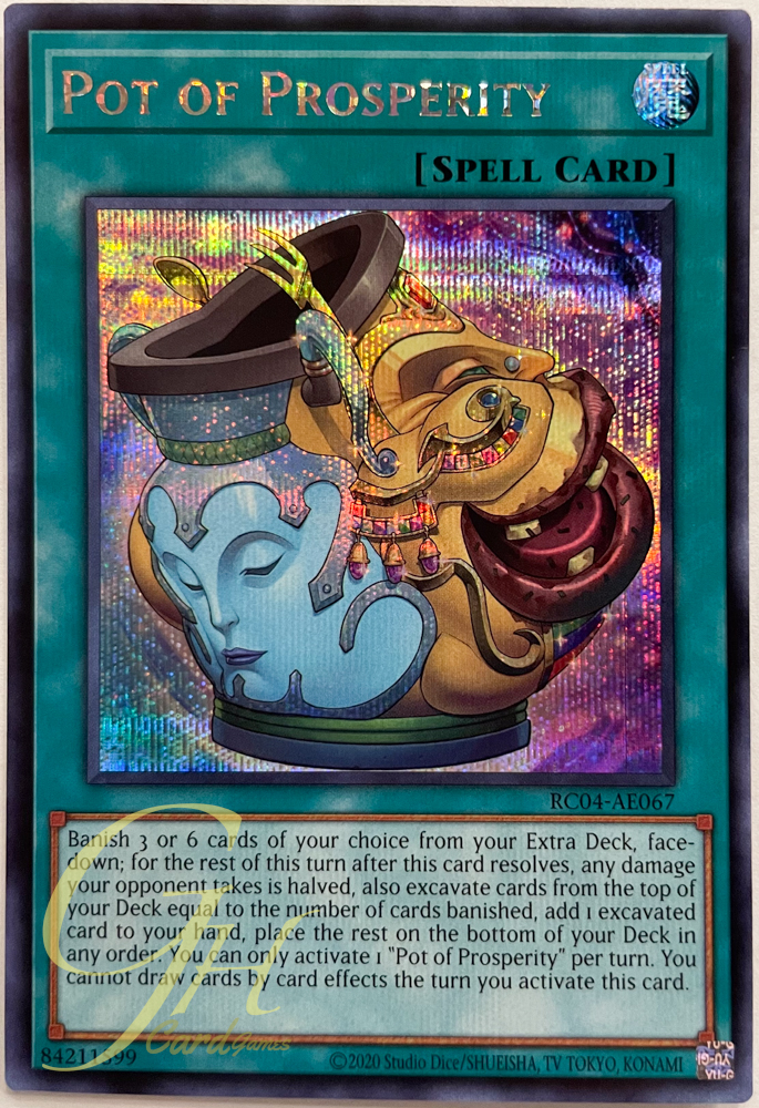 Yugioh [RC04-AE067] Pot of Prosperity (Secret Rare)