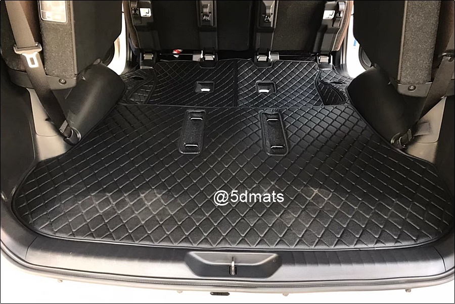 พรมปูพื้นรถยนต์6D TOYOTA FORTUNER LEGENDER 2020 พรม6D หนังpvcแท้ สีดำด้ายดำ เต็มคัน st