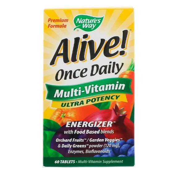 Nature's Way, Alive!, Once Daily, Multi-Vitamin, 60 Tablets