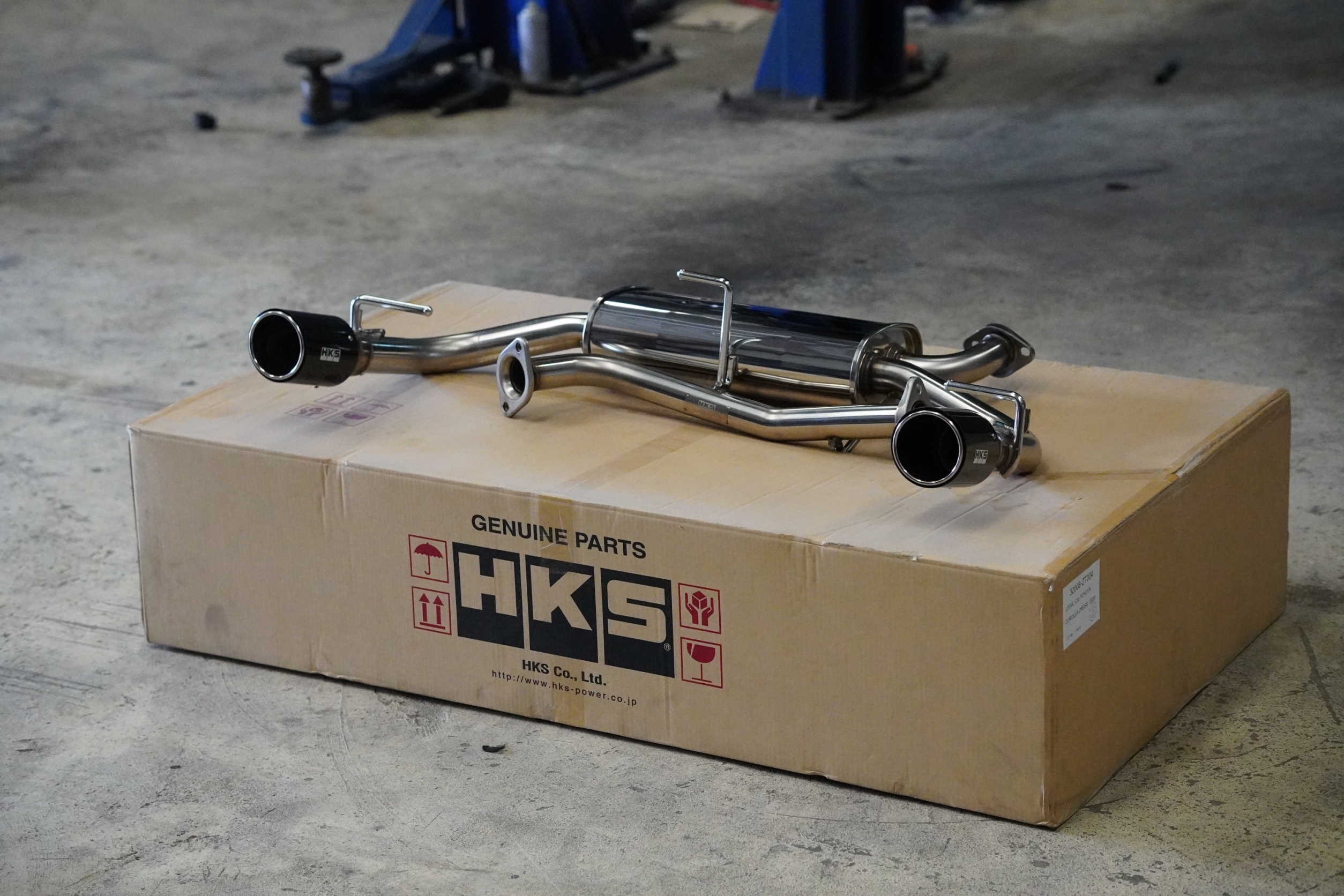zt004 ท่อ hks สำหรับ all new FORTUNER W-Tail TITANIUM TIP ถููกสุดดีสุดต้องSTEP9
