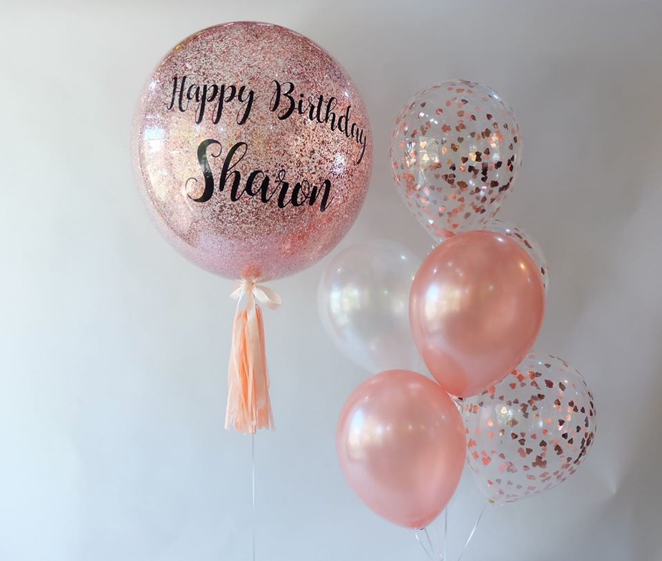 Set Happy Birthday (ลูกโป่งขนาด24นิ้ว +ลูกโป่งช่อ 7ลูก 1ช่อ)