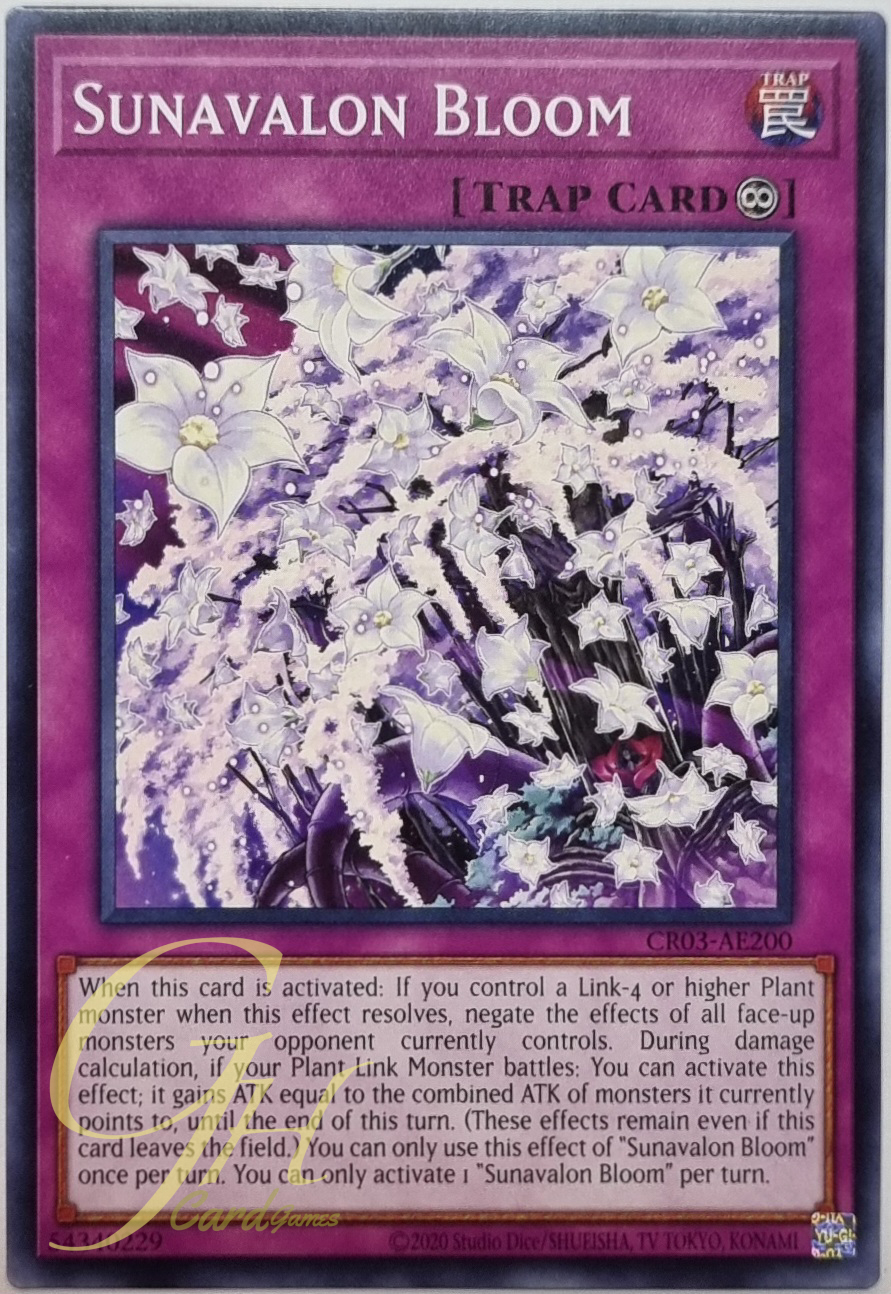 Yugioh [CR03-AE200] Sunavalon Bloom (Common)