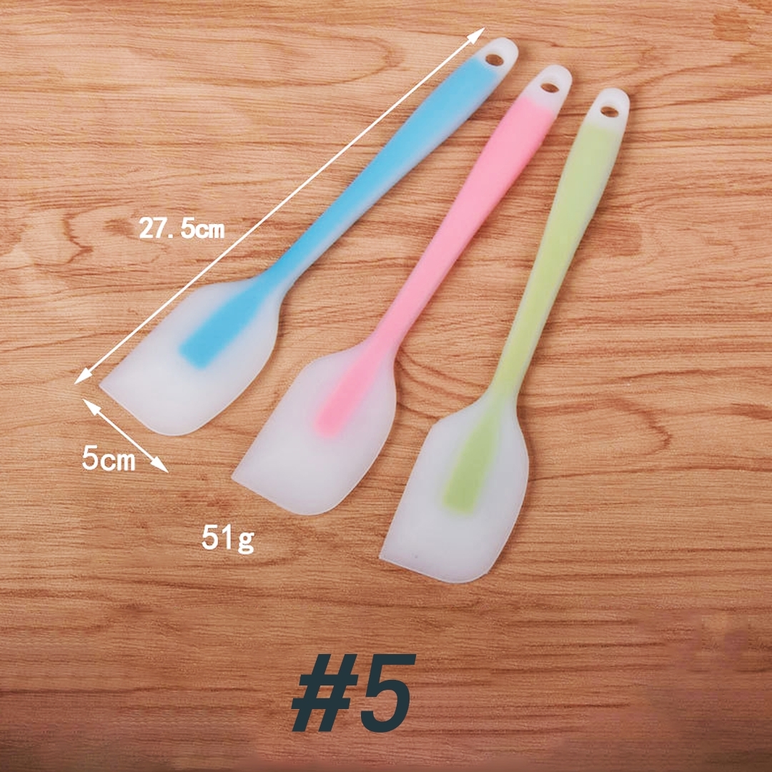 🌈ไม้พายซิลิโคนไร้รอยต่อ ชนิดทึบ ชุดไม้พายซิลิโคน พายยางซิลิโคน พายทำขนม