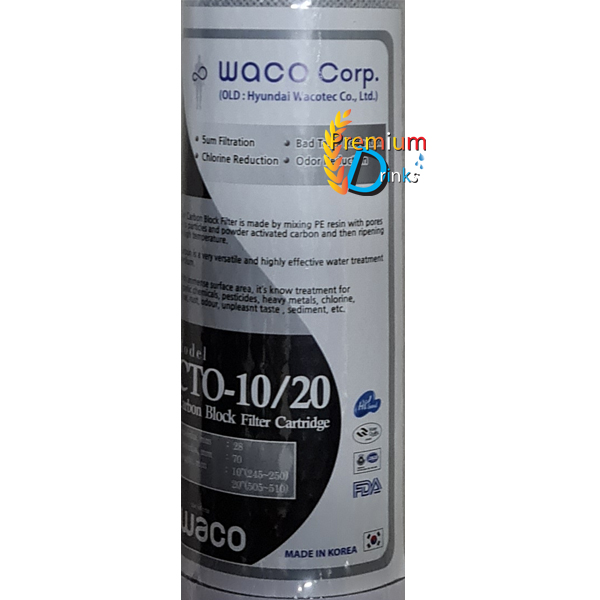 ไส้กรอง Carbon 20นิ้ว (คาร์บอน) ยี่ห้อ WACO
