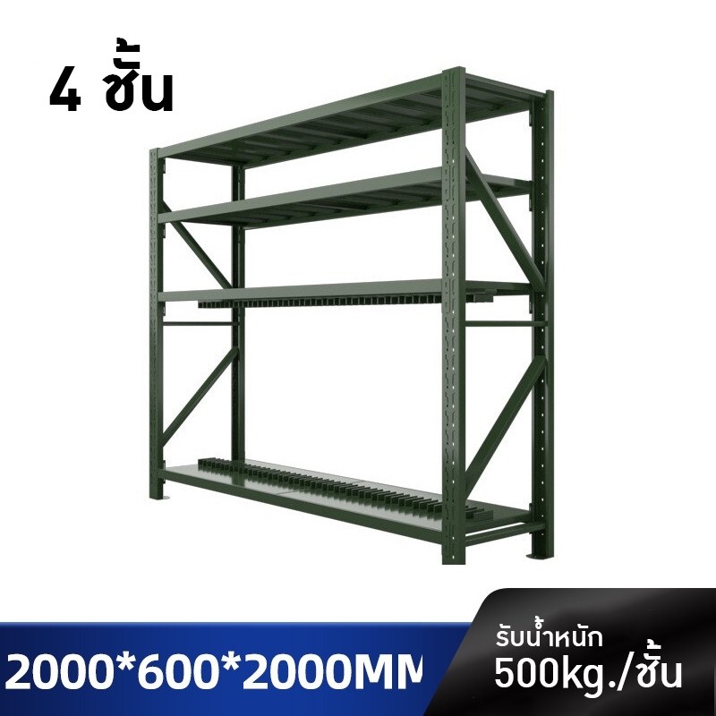 ชั้นวางของอเนกประสงค์สไตล์อุตสาหกรรม สีเขียวทหาร 🛠️ EAEA