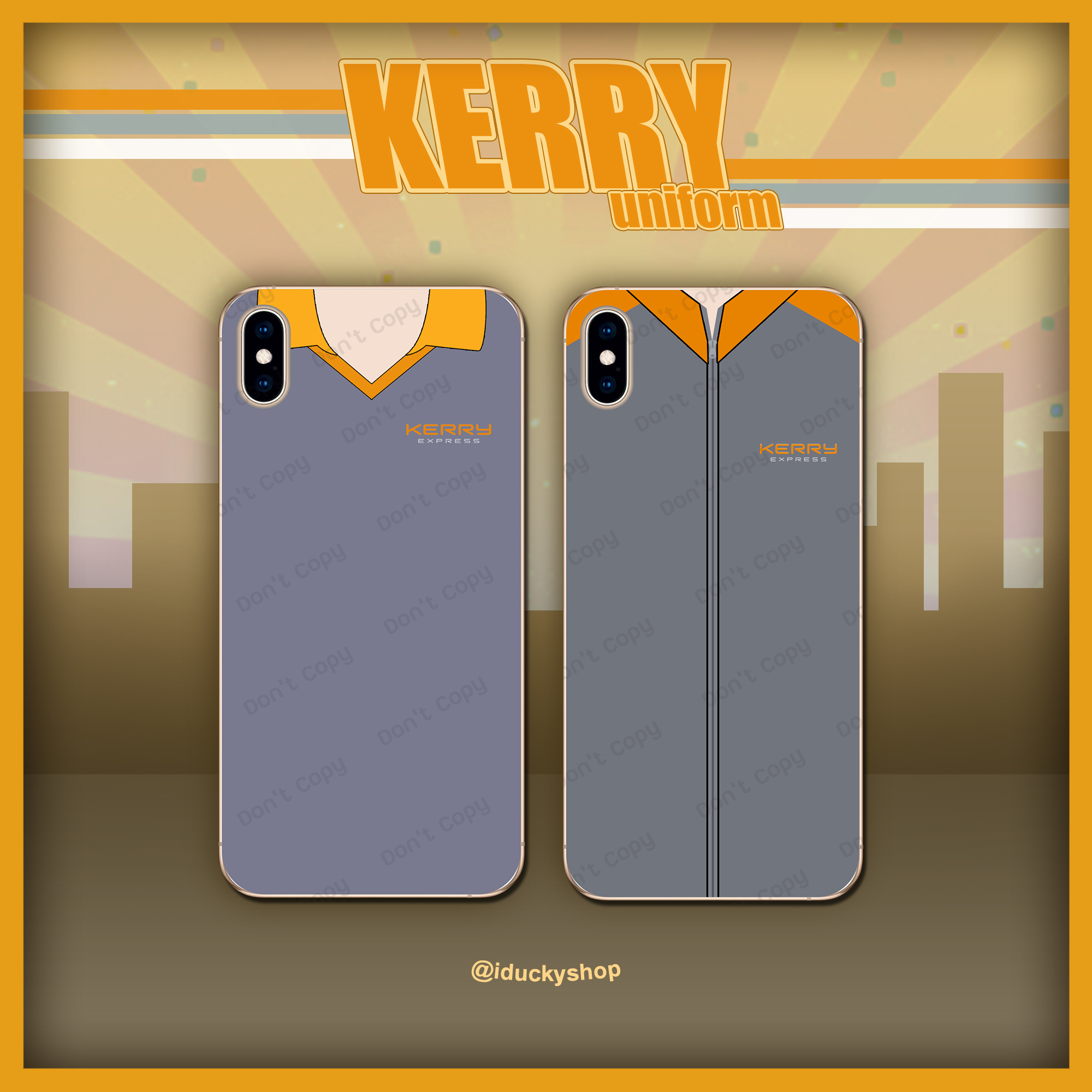 เคสสกรีนลายชุดนักเรียน เครื่องเเบบ Unifome - ชุดพนักงานส่งสินค้า Kerry