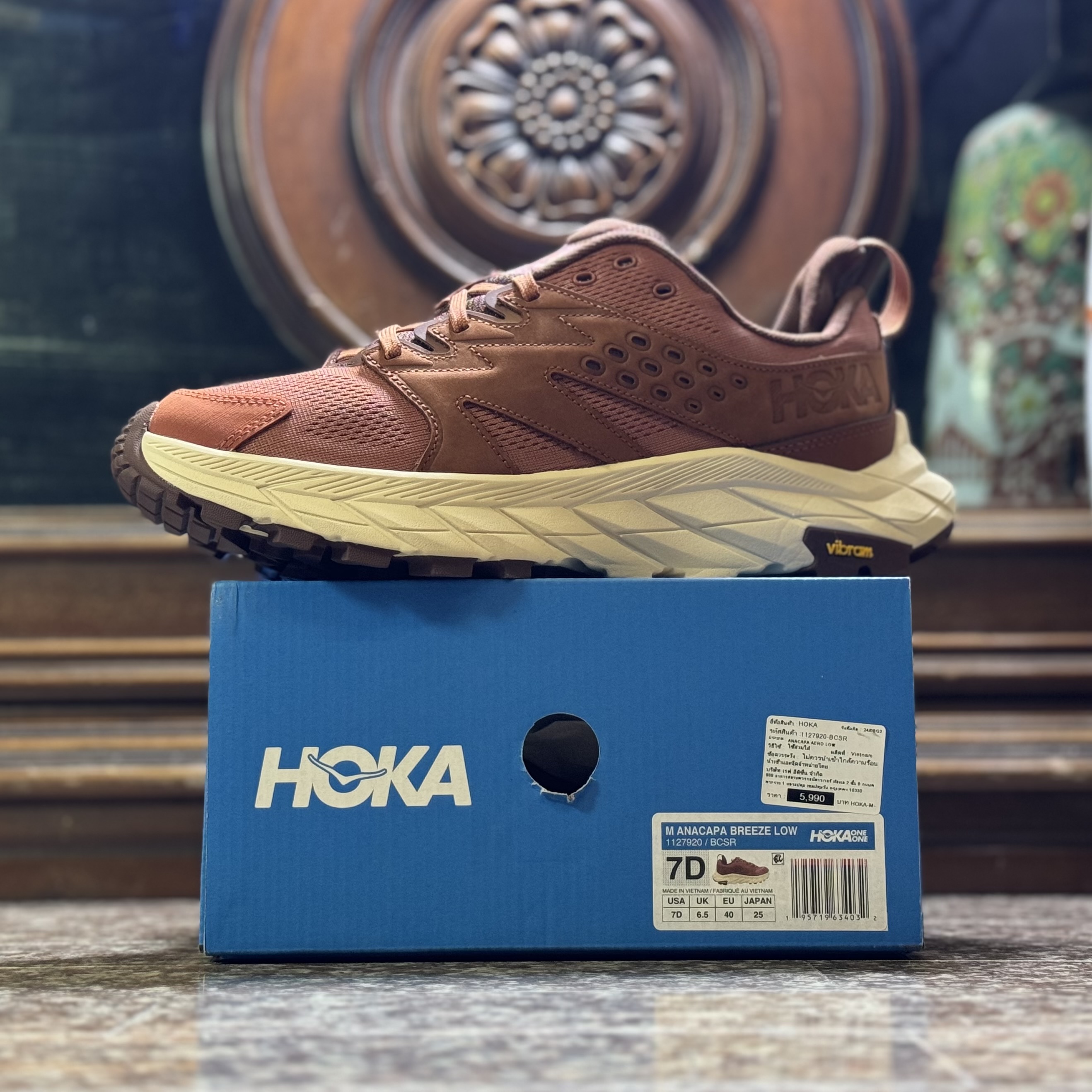 รองเท้าเดินป่า HOKA Anacapa Breeze Low ‘Baked Clay’ (M7-15US)