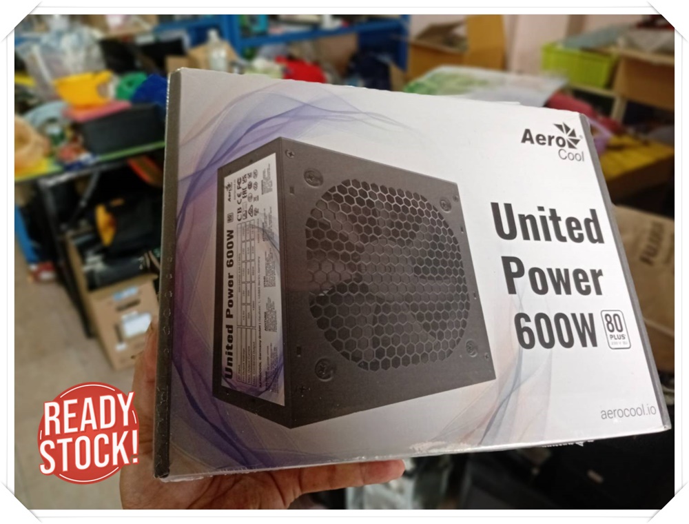 (* มือ1 ) Power Supply AEROCOOL UNITED POWER 600W (80+ White)